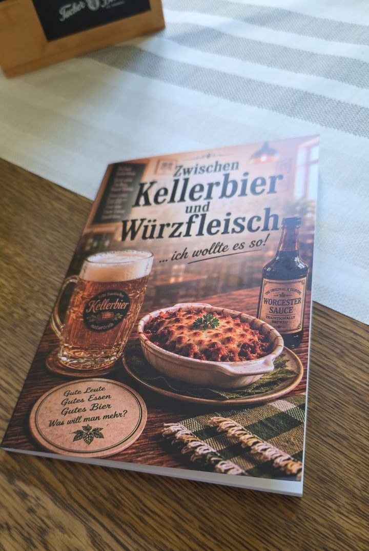 Das gedruckte Büchlein auf dem Tisch